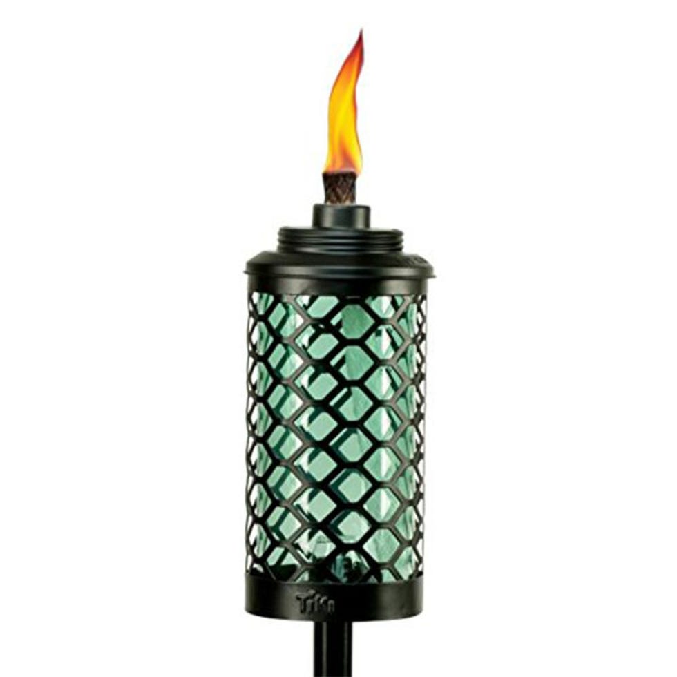 Glass Honeycomb Tiki Torch