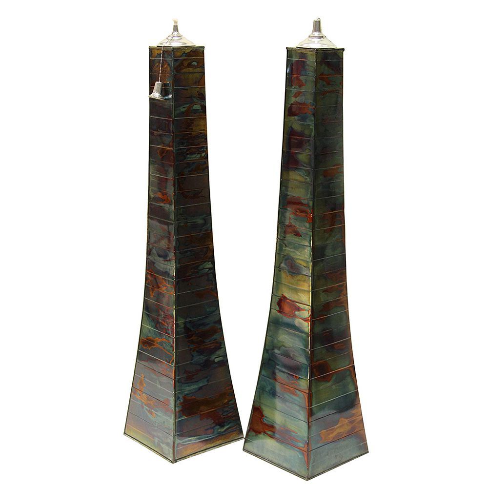 Outdoor Interiors Pyramid Torch Set Of Two