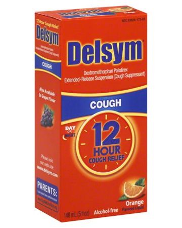Adult 12 HR Cough Relief Liquid, Orange