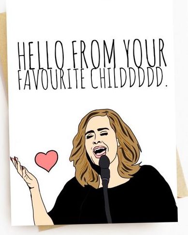 Adele Mother's Day Card