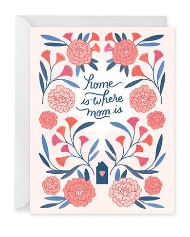 "Home is Where Mom Is" Card