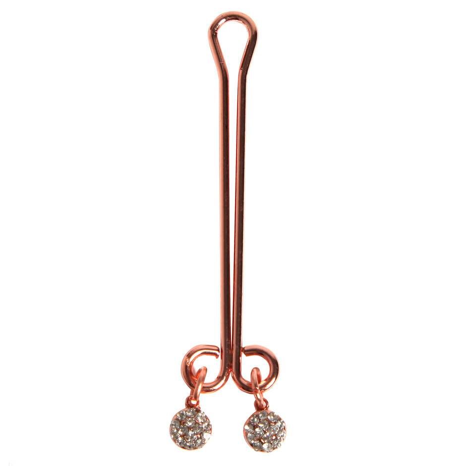 Entice Rose Gold Crystal Clit Clamp