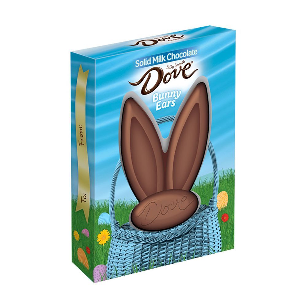 DOVE Solid Milk Chocolate Bunny Ears (6-Pack)
