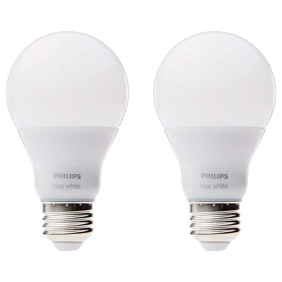 Philips Hue White A19 60W Equivalent Dimmable LED Smart Bulbs (2-Pack)