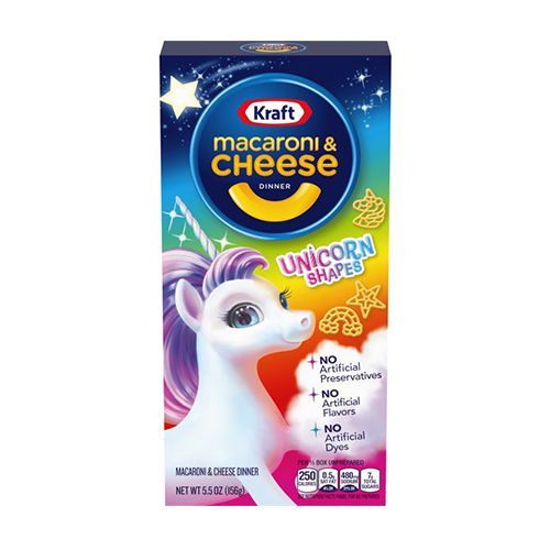 Kraft Macaroni and Cheese Unicorn Shapes
