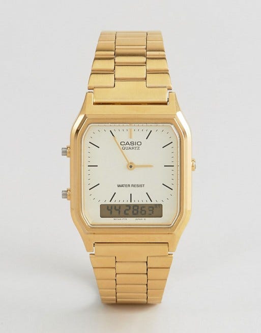 casio wr50m gold