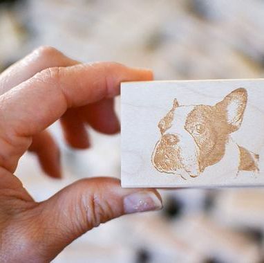 Dog Portrait Custom Stamp