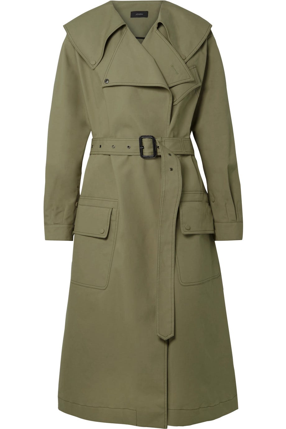 Damon oversized cotton-garbardine trench coat