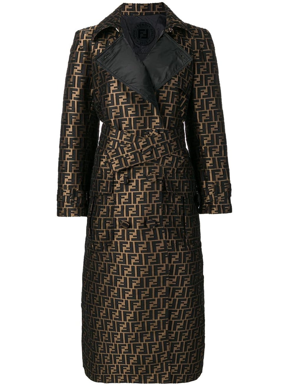 FF motif trench coat