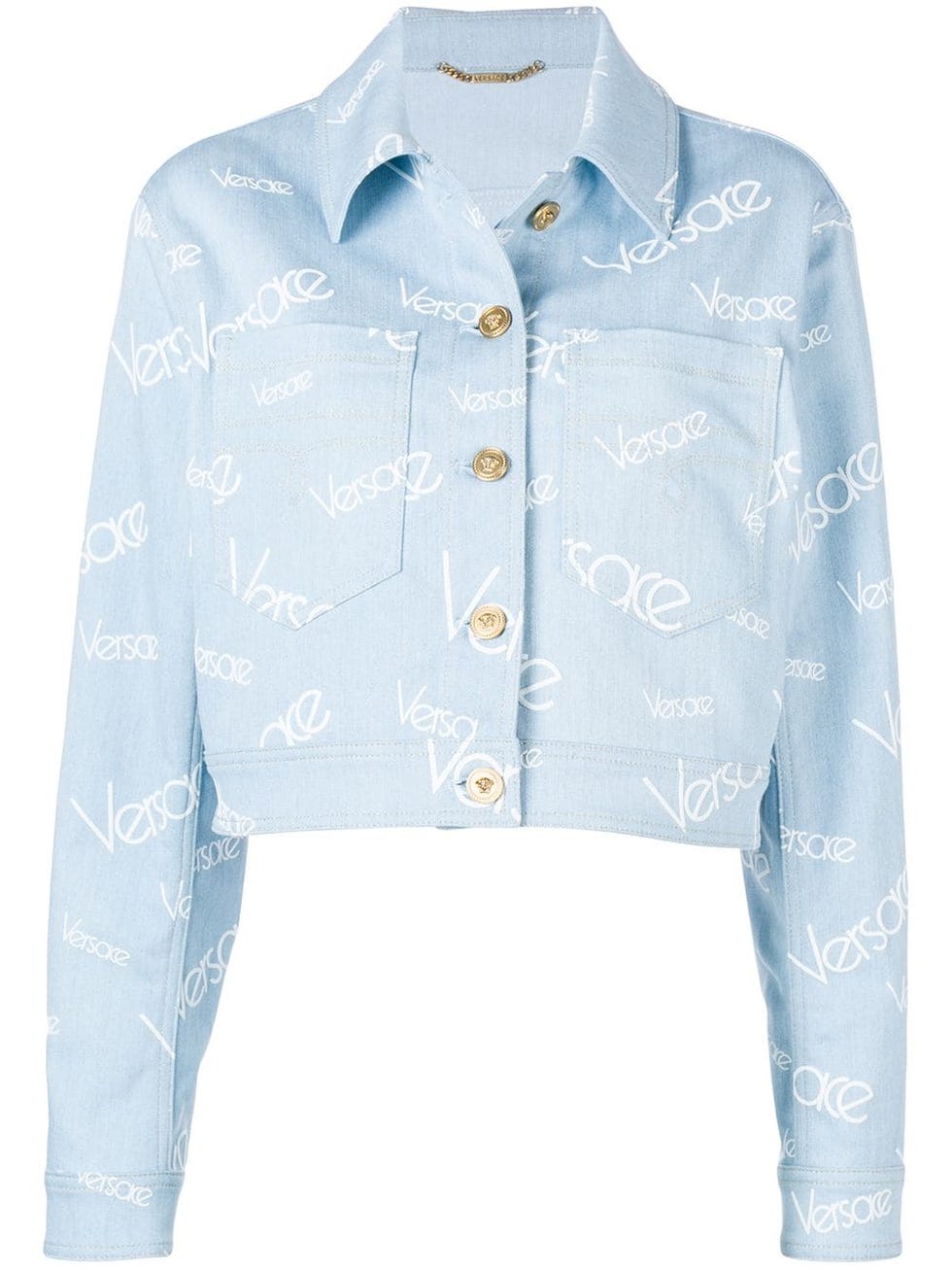 vintage logo denim jacket