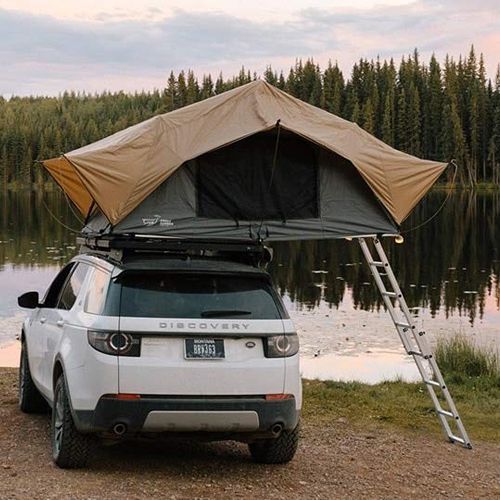 Go camping with a rooftop tent on your car