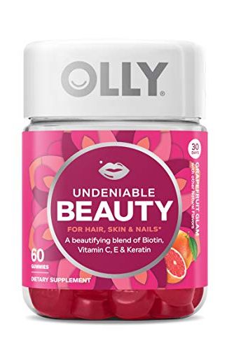 OLLY Undeniable Beauty for Hair, Skin & Nails Dietary Supplement, 60 Gummies
