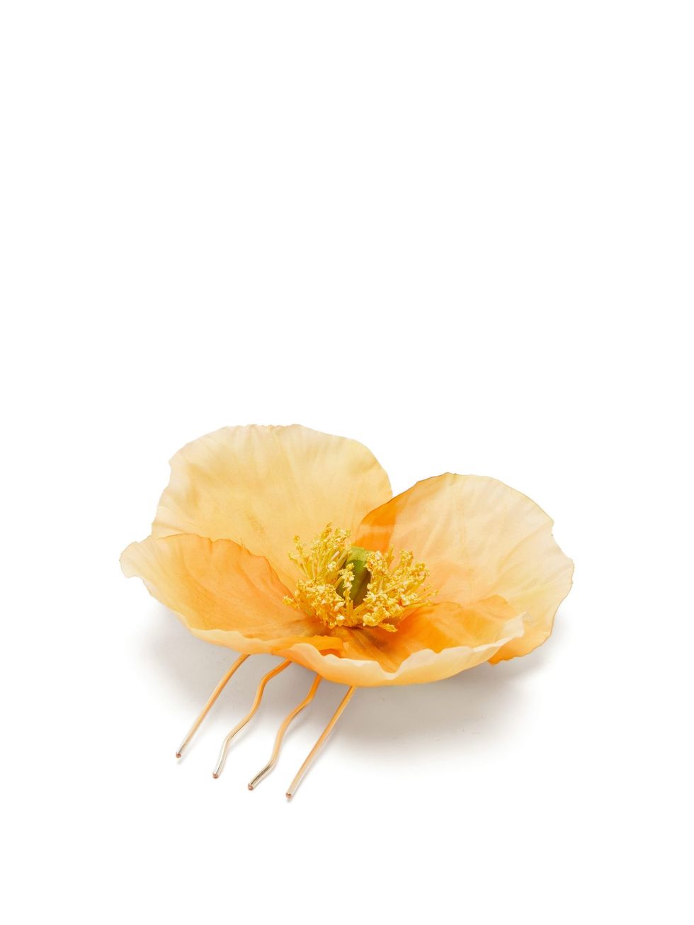 Poppy Faux-Flower Hairpin