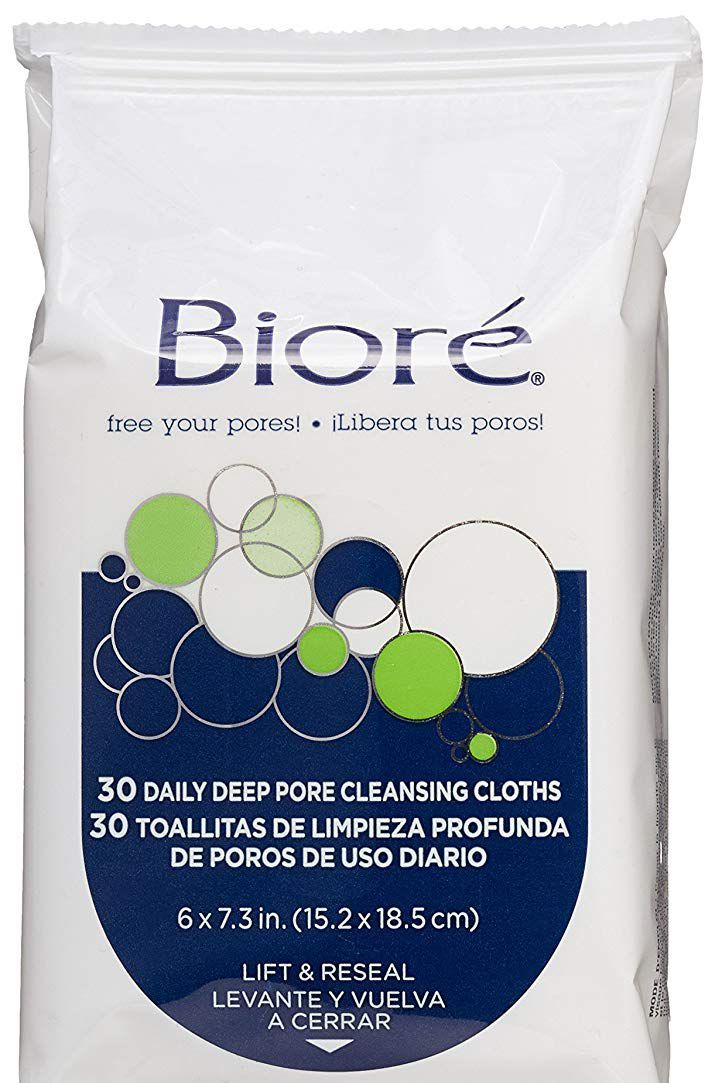 Bioré Daily Deep Pore Cleansing Cloths 60 Units (1 Pack)