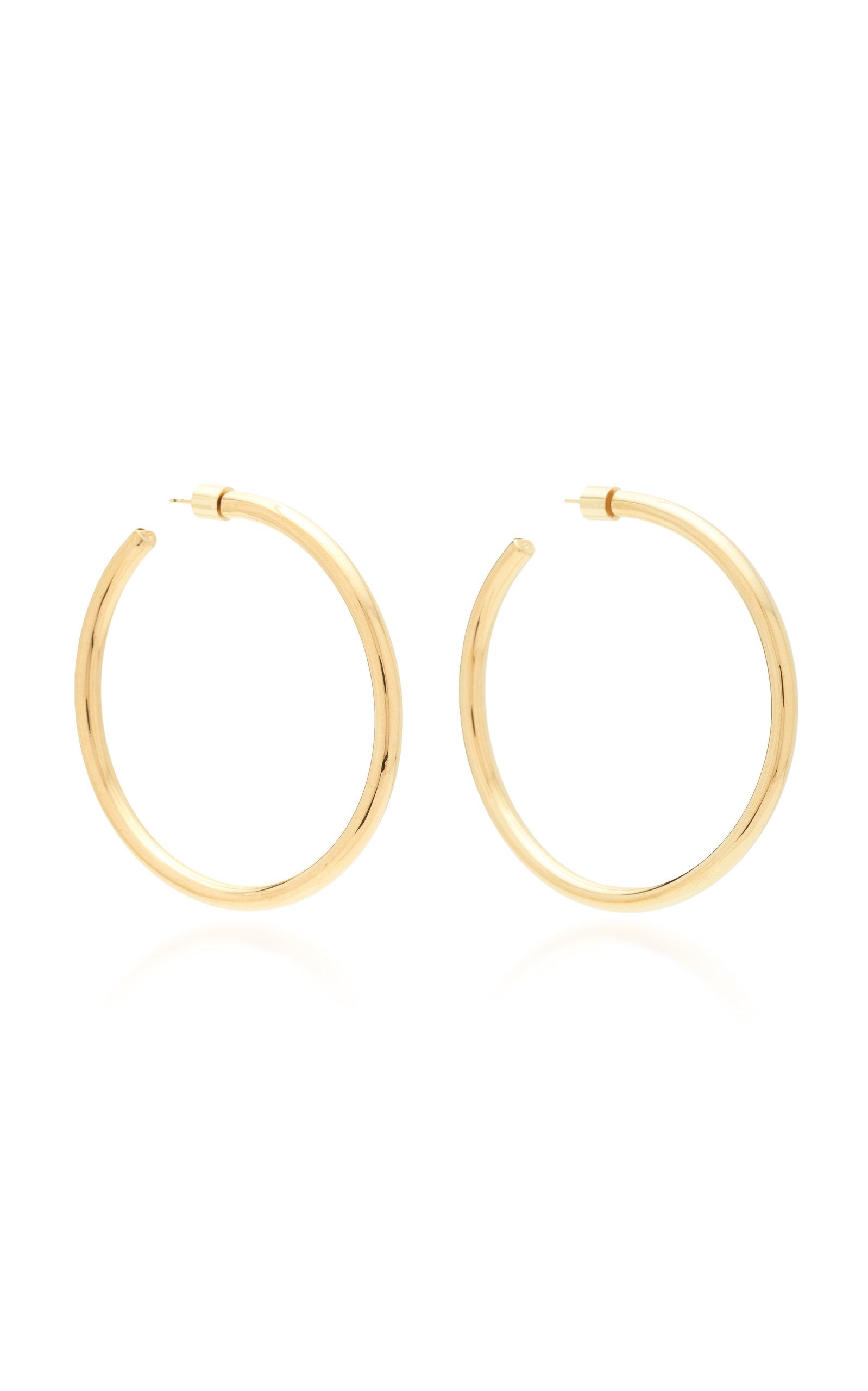 Lilly 10K Gold-Plated Hoop Earrings