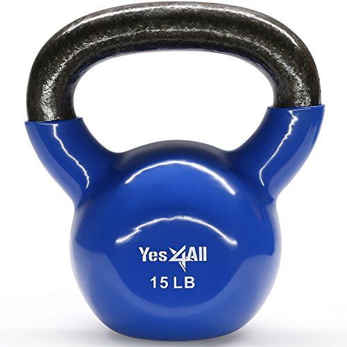 Yes4All Vinyl Coated Kettlebell Weight