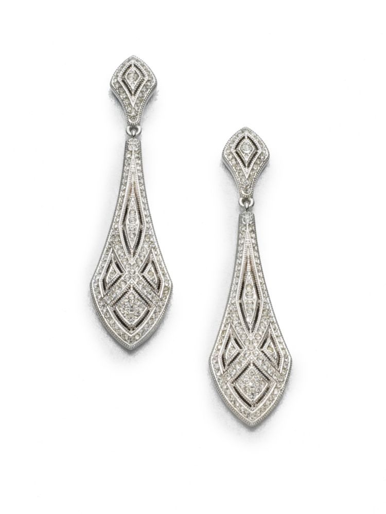 Art Deco Crystal Drop Earrings