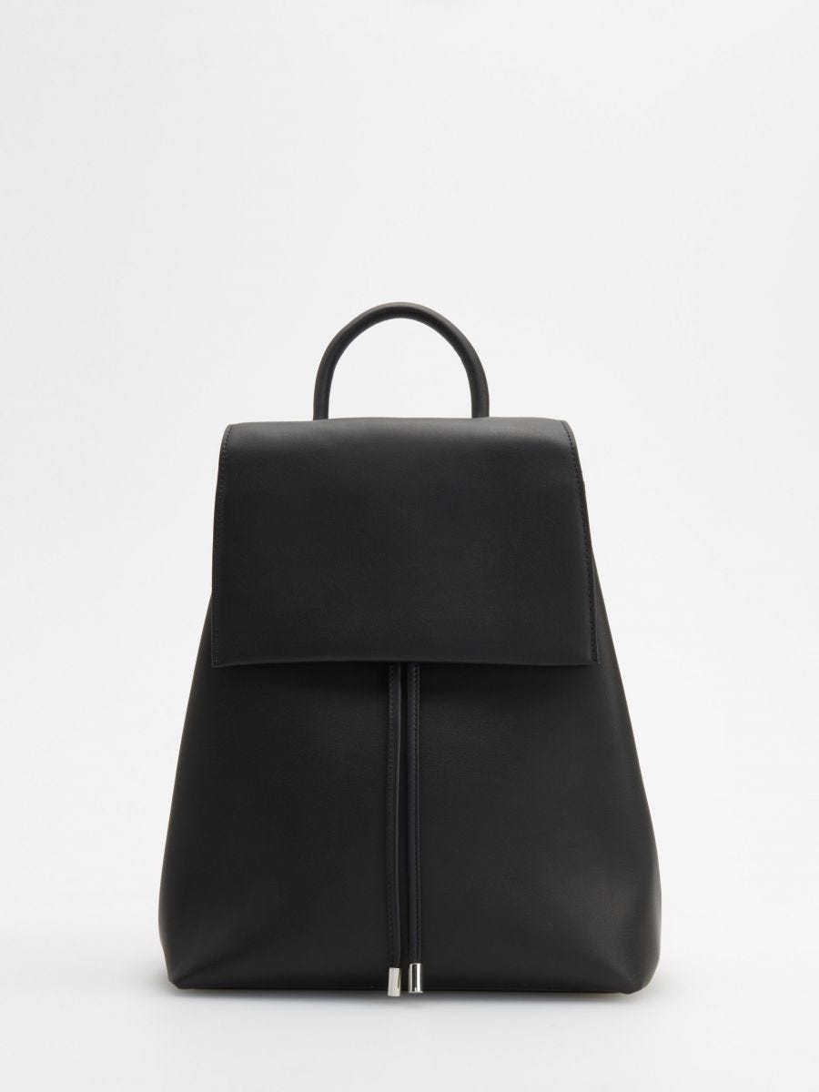 Leather backpack, £39.99