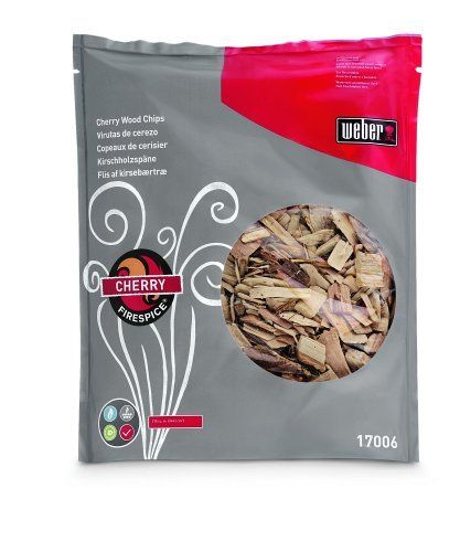 Weber 17006 Cherry Wood Chips, 210 Cubic Inches, 3-Pound
