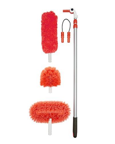 dish brush with soap dispenser Bed Sheet Duster Fan Cleaning Brush Small  Duster