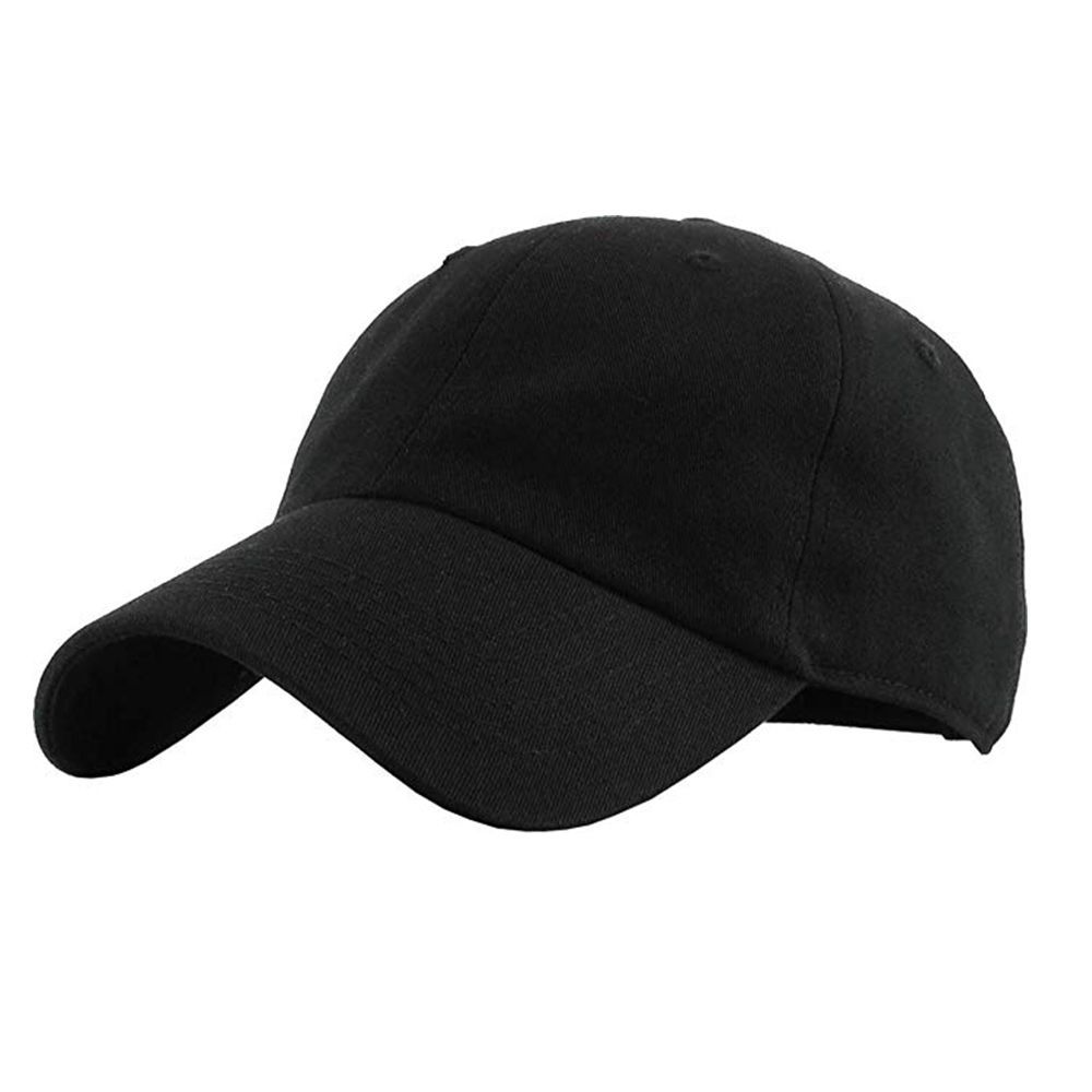all black baseball cap