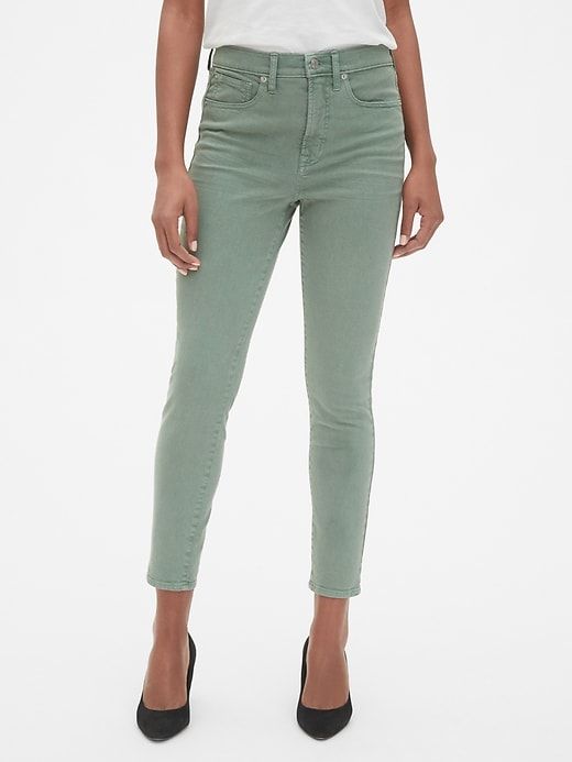 High Rise True Skinny Ankle Jeans in Color