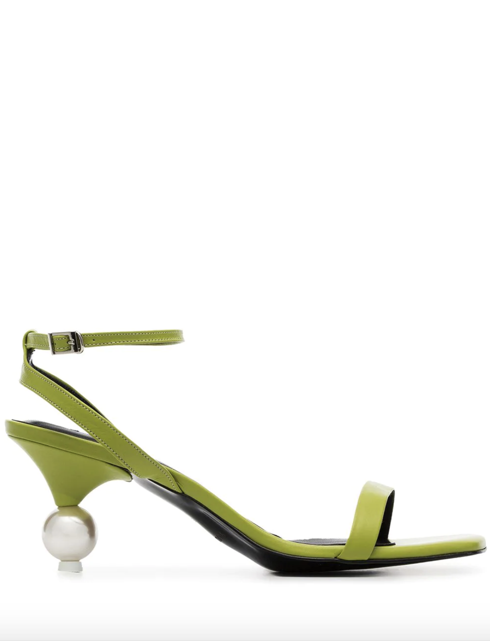 Green Leather Sandals 