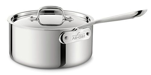 All-Clad 8701004398 4203 Sauce Pan with Lid 3-Quart Silver