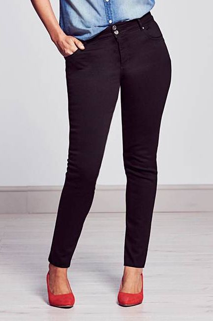 Black Premium Shape & Sculpt High Waisted Straight Leg Jeans Regular Length