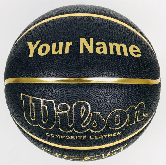 Personalized Wilson NCAA Black and Gold Basketball