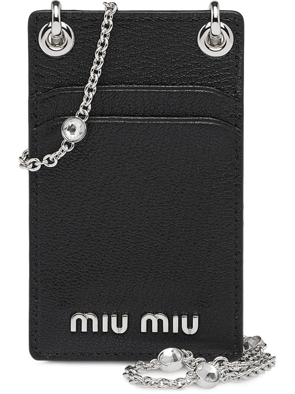 Miu Miu Madras皮革迷你肩背錢包