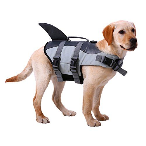Ripstop Pet Floatation Grey Shark Life Vest