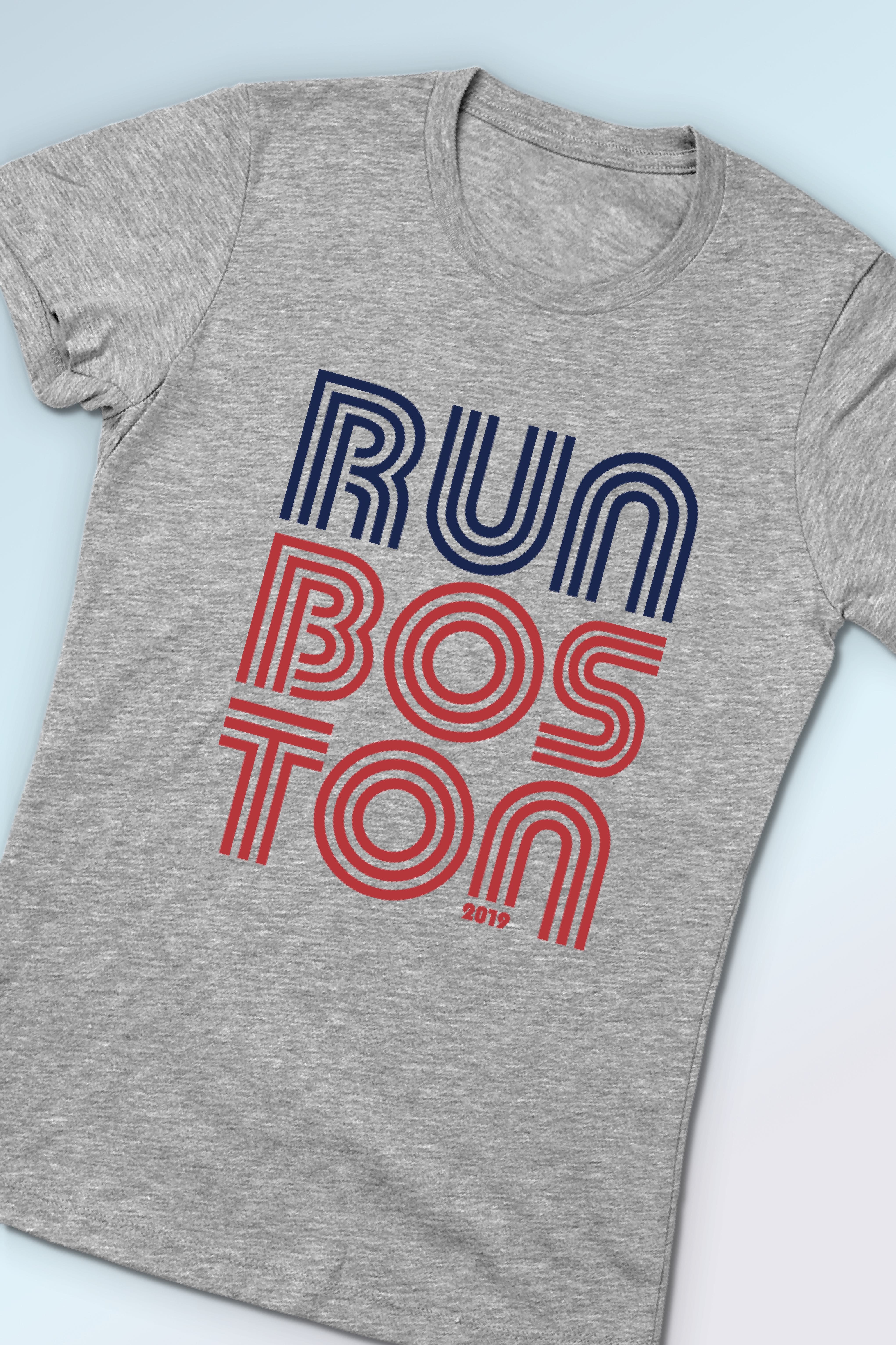 Run Boston T-Shirt - Gray