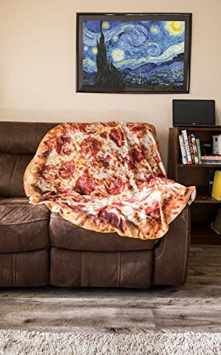 Calhoun Realistic Food Novelty Throw Blanket (Pizza)