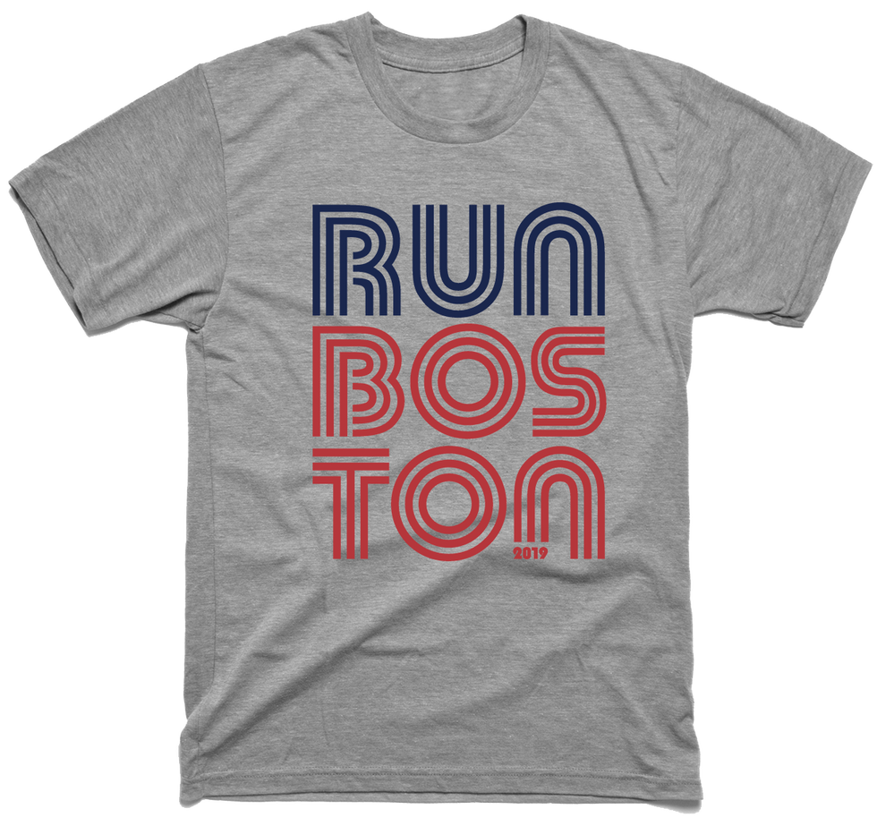 RW Run Boston T-Shirt - Gray