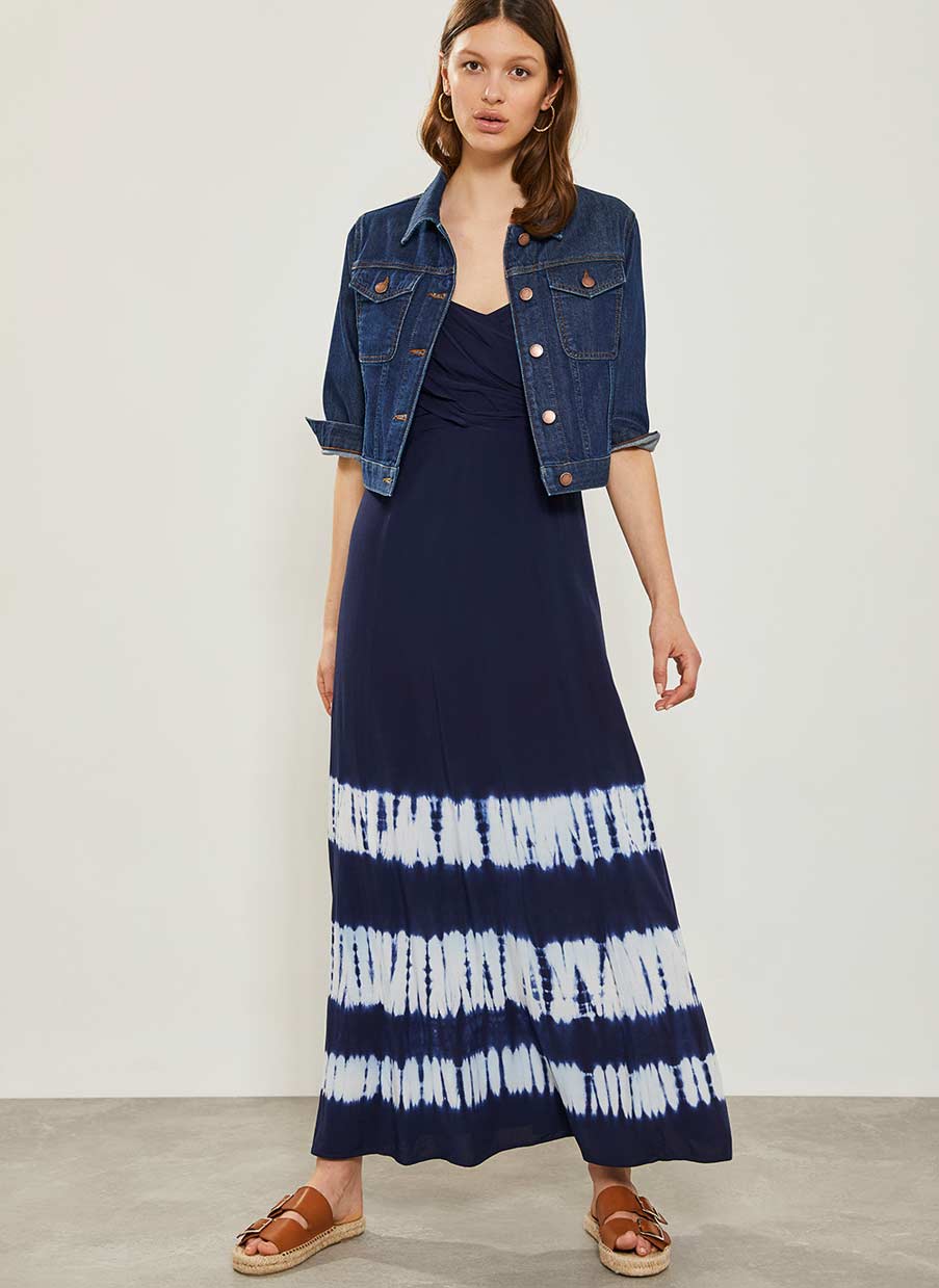 Della Print Tie Dye Maxi Dress