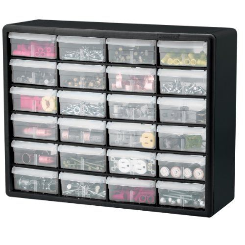 24-Drawer Plastic Storage Cabinet