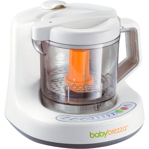 Baby Brezza Baby Food Mixer and Steamer Machine - One Step Steamer and Mixer - Steam and Puree Baby Food For Pouches