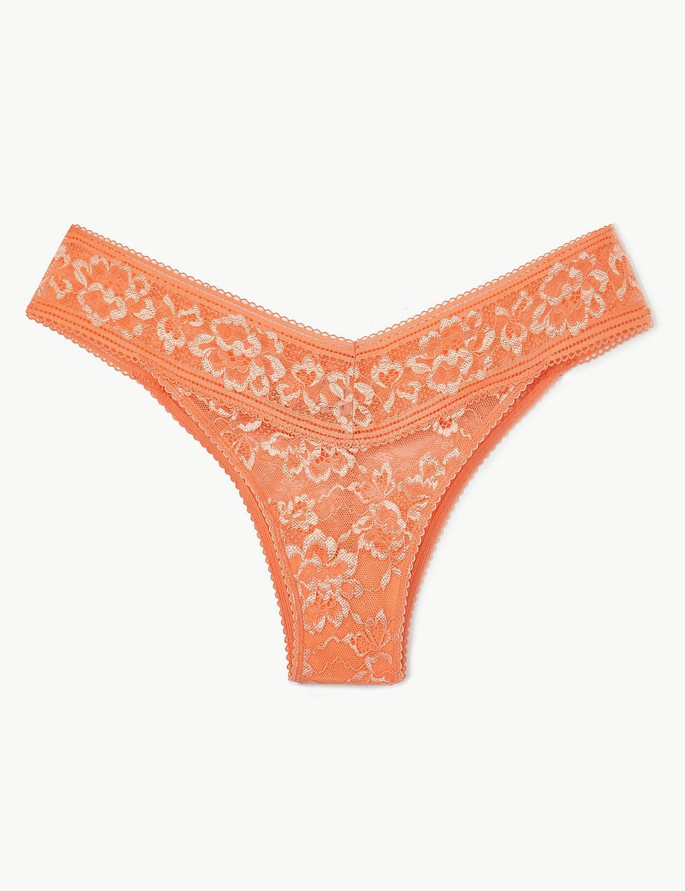 NEW! M&S Marks & Spencer fuchsia lace no VPL thong G-string