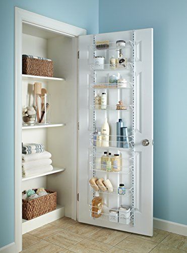 Neatly folded linen cupboard shelves storage at eco friendly straw