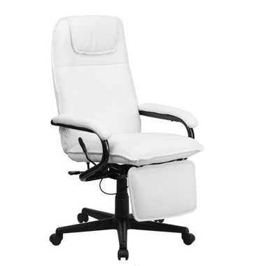 Leather Reclining Swivel Office Chair