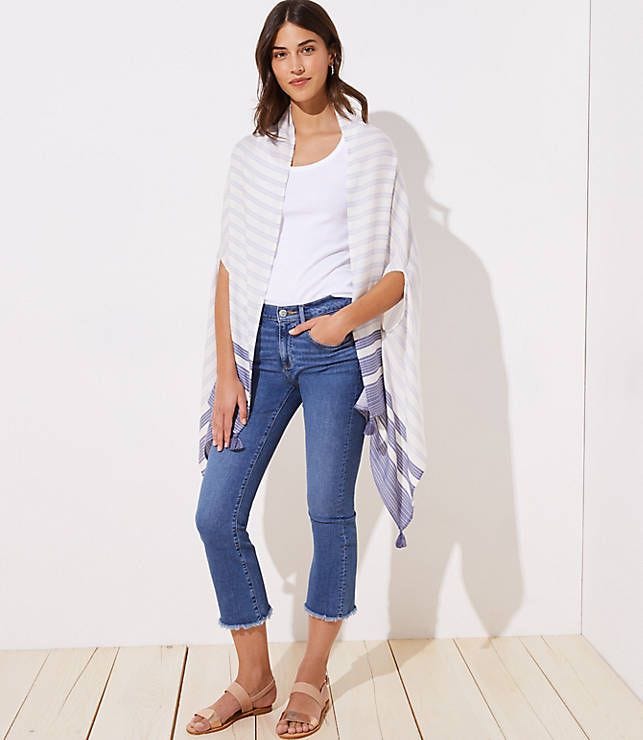 Tasseled Stripe Scarf