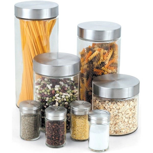 8-Piece Glass Canister Set