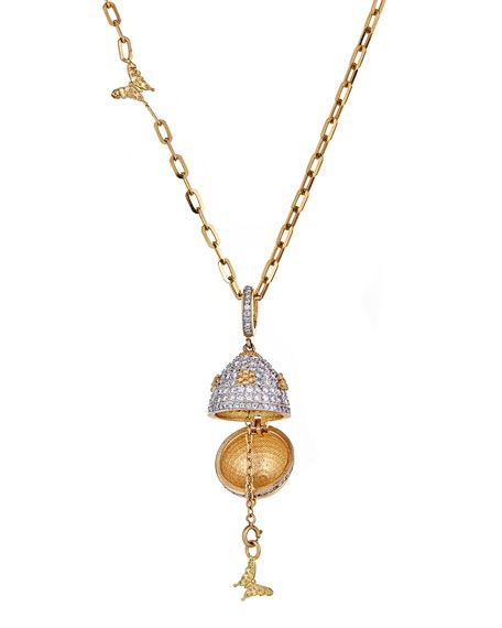 18K Royal Couture Diamond Locket Necklace