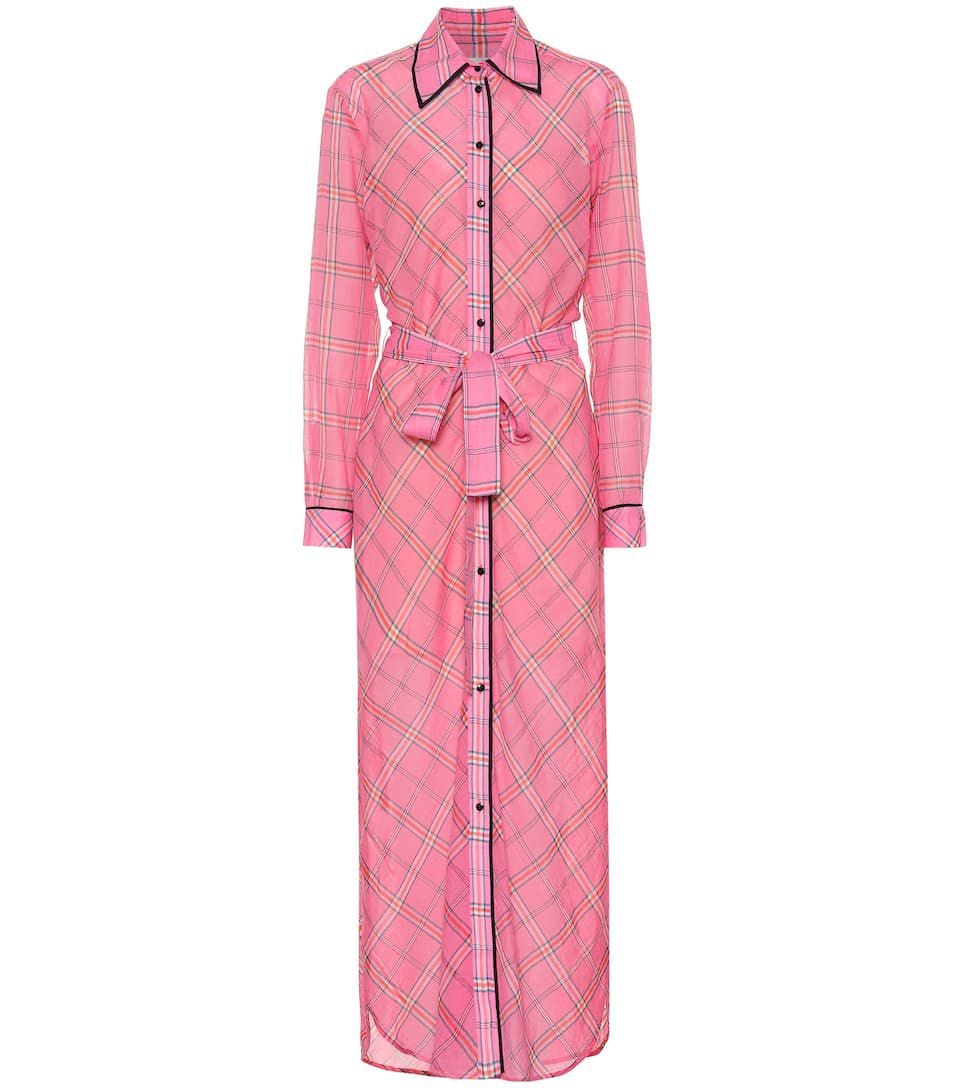 Checked shirt dress