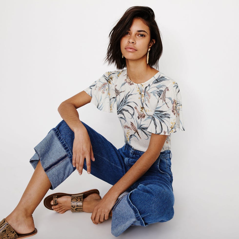 Bird Print Top