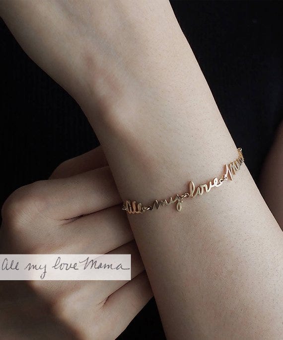 Handwriting Bracelet