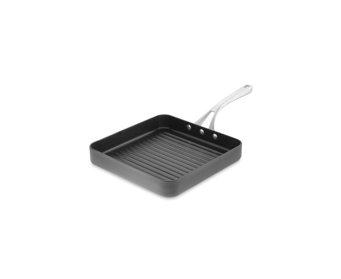 WaxonWare Nonstick Grill Pan For Stove Top Fish Smokeless BBQ Griddle Grilling Pan For Steak Chicken /& Vegetables 12 Inches Black