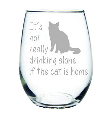 Best House Cat Wine Glass Fancy s From Friends Present For Cat Lovers I Just Want to Be a Stay at Home Housecat Dad 