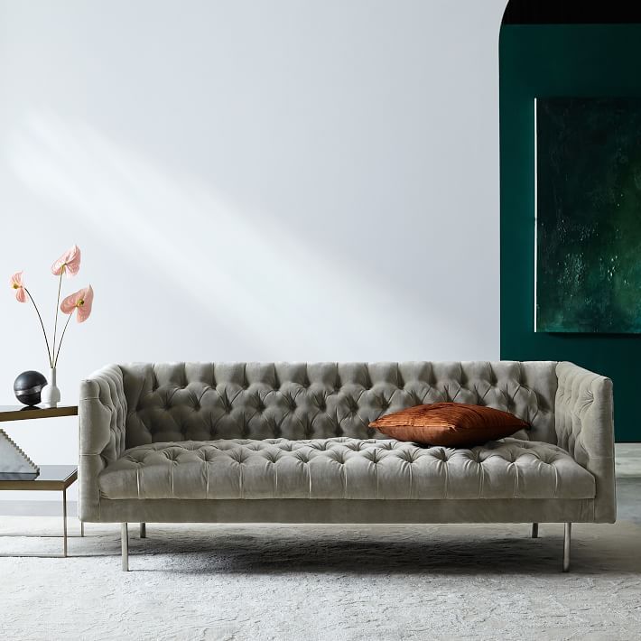 Verwonderlijk 25 Best Velvet Couches at Every Budget - Velvet Sofas Under $1,000 YF-12